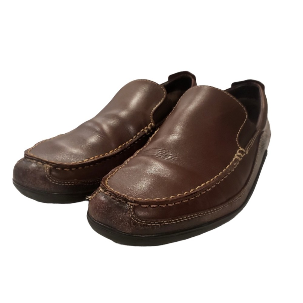 Cole Haan Men's Tucker Venetian Leather Loafer Size 10.5M C04059 French Roast